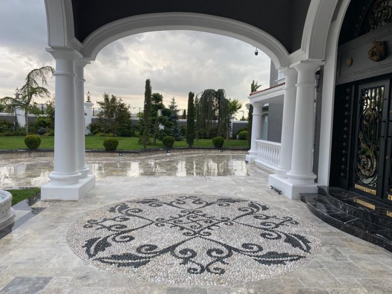 çakıl taşı peyzaj uygulaması